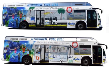 SunLine Transit's fuel cell bus art
