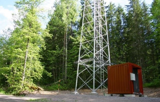 Backup power unit in forest