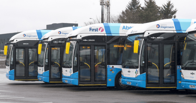 Hydrogen-powered fuel cell electric buses in Aberdeen