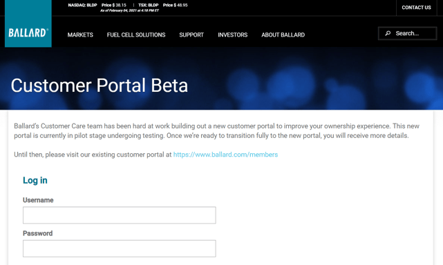 ballard-customer-portal