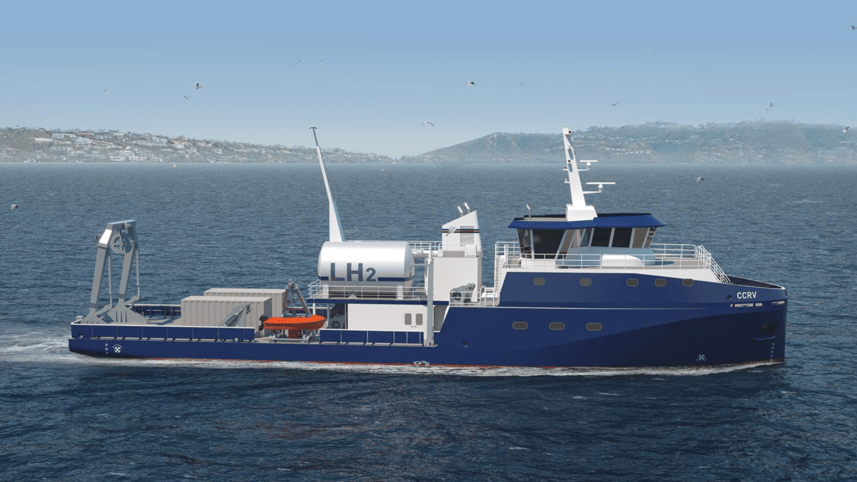 Glosten hybrid research vessel