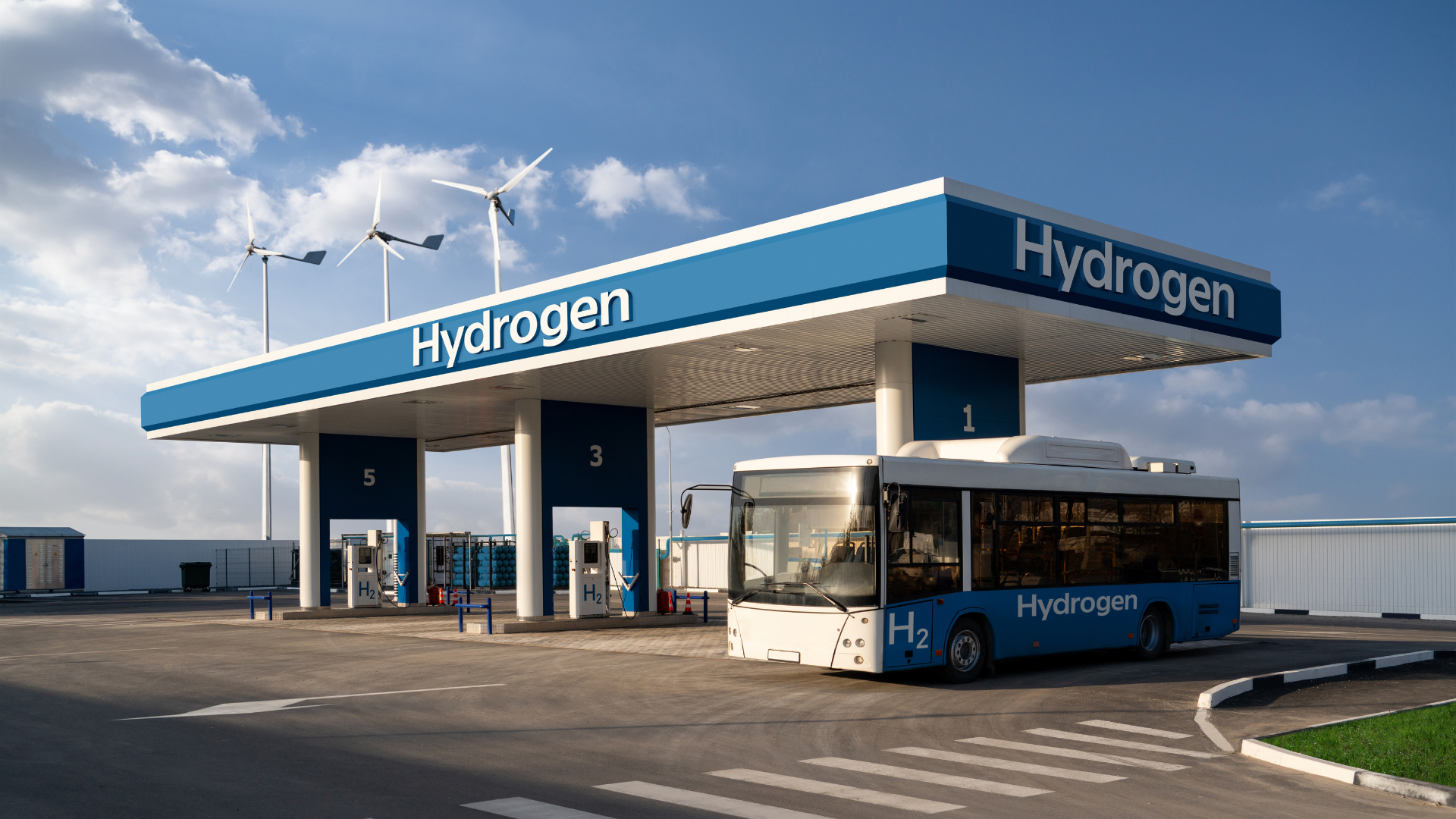 Hydrogen fueling for zero-emission buses