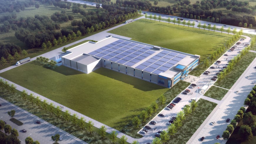 Rendering of Ballard's facility at Rockwall Technology Park, Texas
