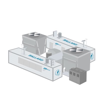 Rendering of Ballard's ClearGen™-II platform