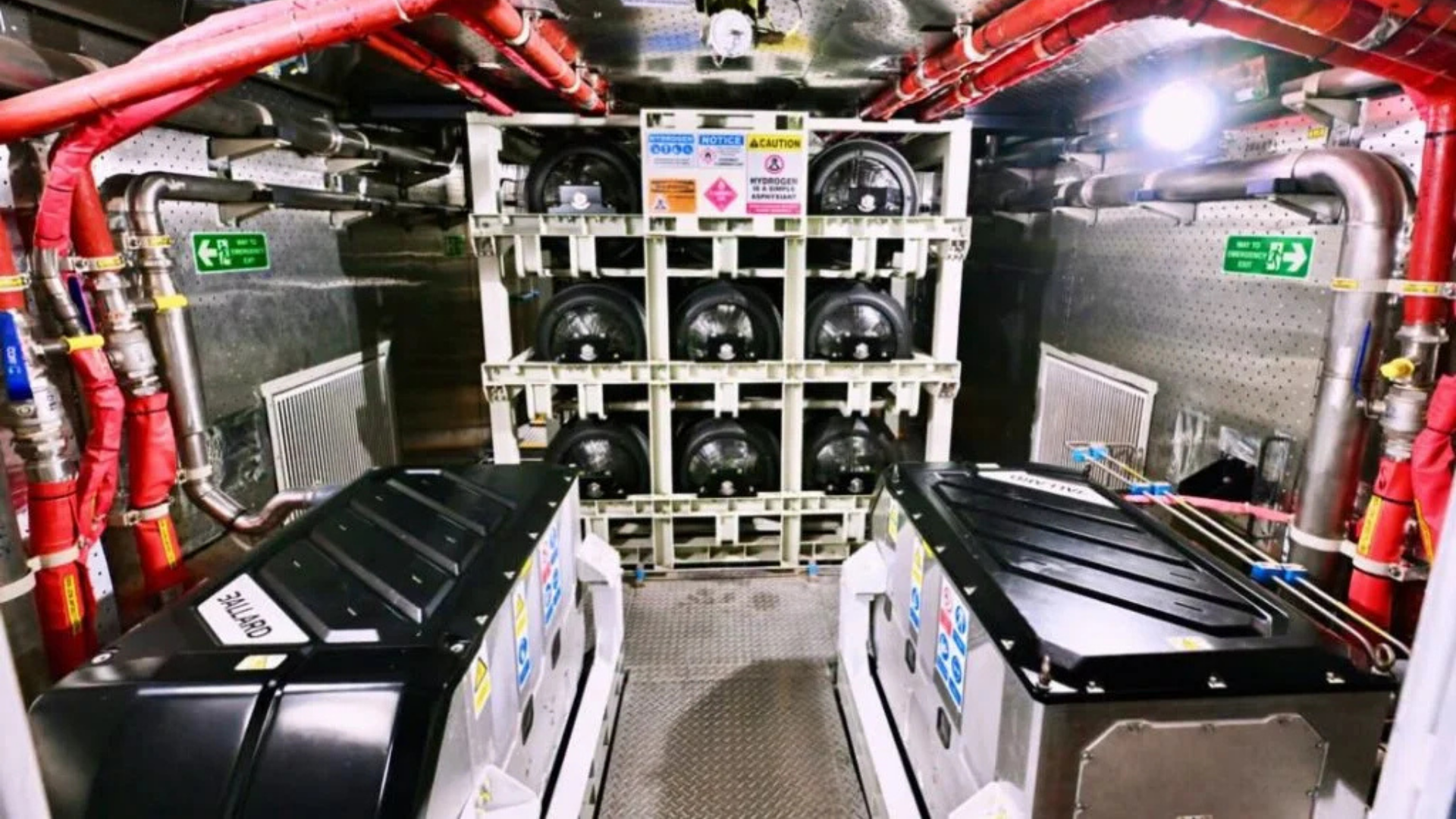NaMo Green Rail's hydrogen propulsion system - featuring Ballard FCmove-HD+ fuel cells