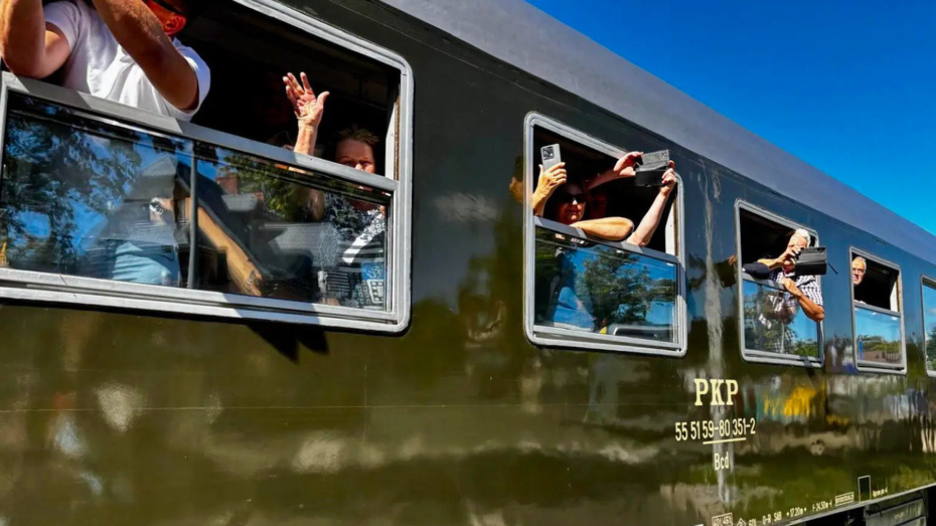 PESA's train on its maiden journey on September 3