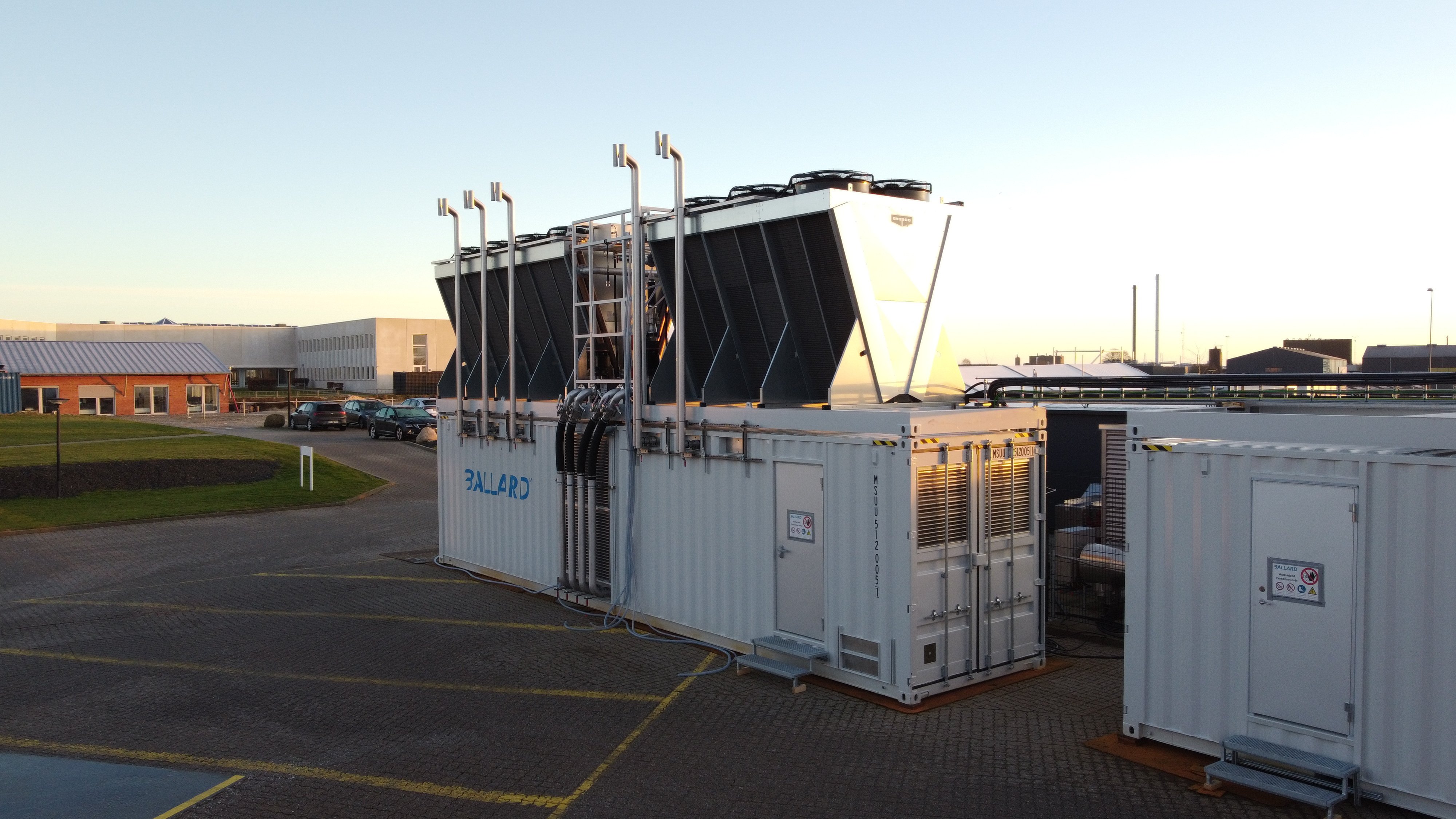 Ballard's FCgen-XD fuel cell solution on-site in Denmark