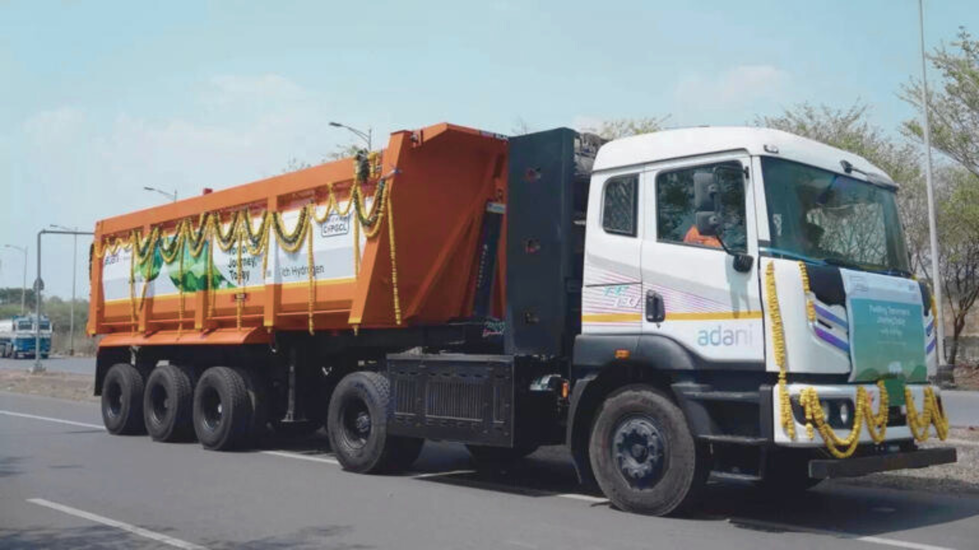 Adani Group's hydrogen-powered mining truck, powered by Ballard [image courtesy of Adani Group]