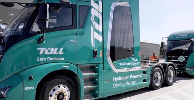 Toll Group's Taurus hydrogen fuel cell prime mover, powered by Ballard