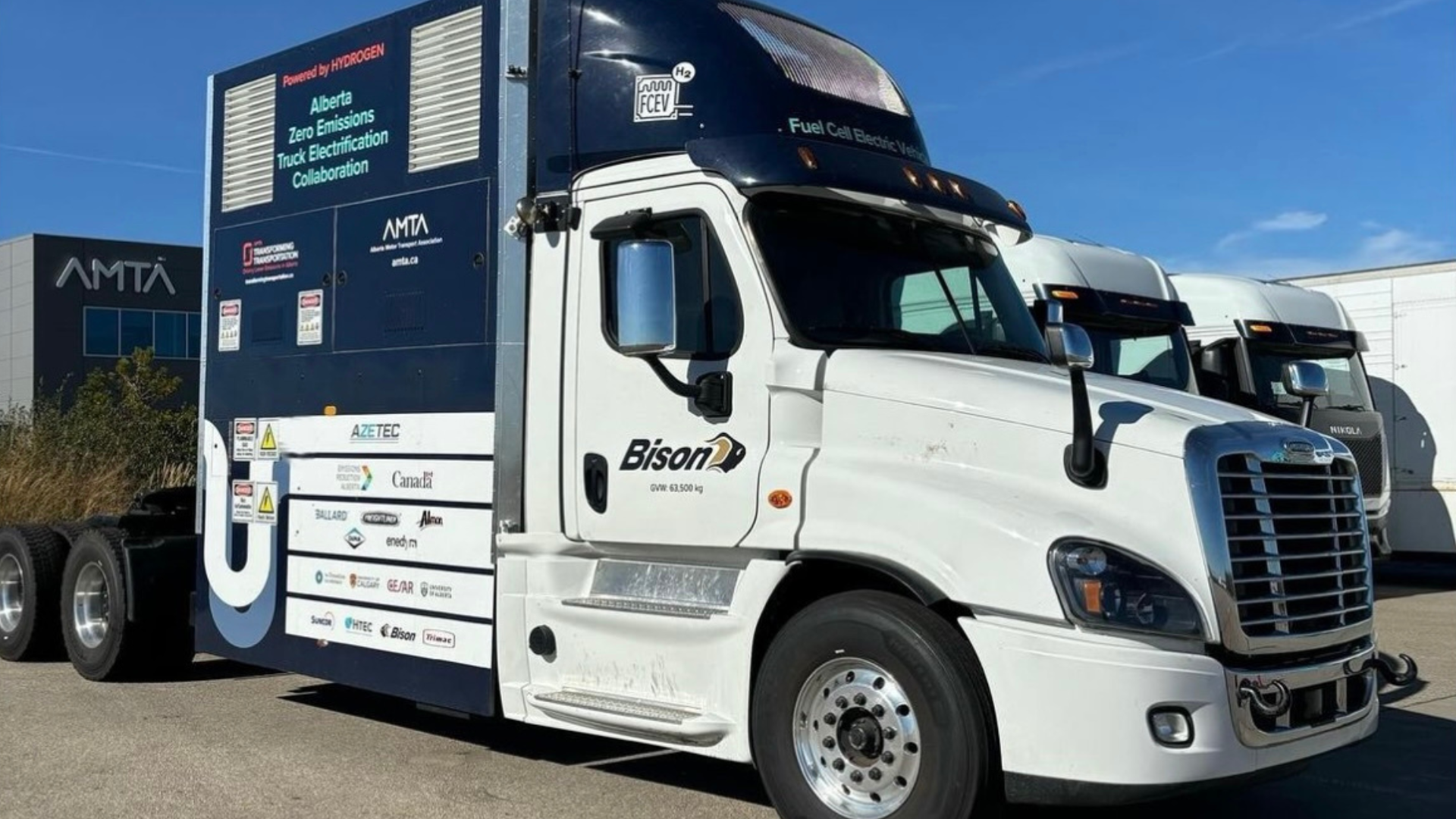 The AZETEC 63t truck, powered by Ballard